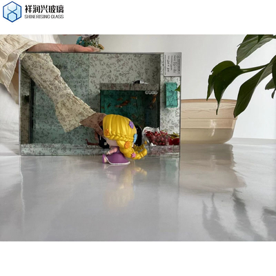 Opción de personalización vidrio de espejo dorado plateado tintado antiguo para decoración exterior