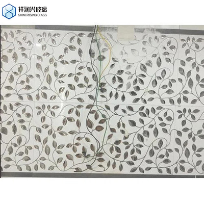 Artículo de superficie plana conforme a la fusión de arte con patrones paneles de vidrio flotado para decoración de paredes