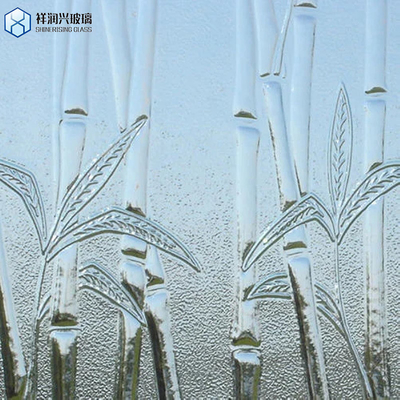 Vidrio de arte flotado de onda de Moru en vidrio pintado transparente y transparente decorativo