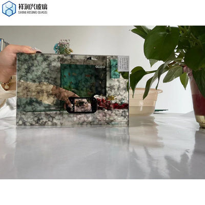 Espejo de decoración de arte vintage de longitud completa con borde pulido plano y certificado ISO