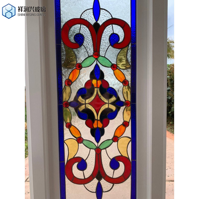 Acido templado plano grabado vidrio pintado vidrio decorativo hojas de vidrio arte de pared vidrio helado