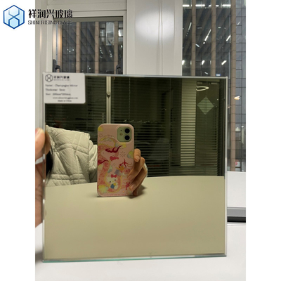 Entretenimiento estilo moderno 4mm gris claro tintado espejo de vidrio flotante para decoración del hogar de lujo