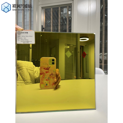 Entretenimiento estilo moderno 4mm gris claro tintado espejo de vidrio flotante para decoración del hogar de lujo