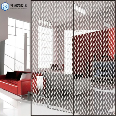 Partición de cristal de cristal de hielo translúcido de ladrillo de hotel para personalización de baño