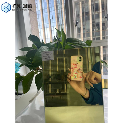 Piezas de espejo de plata de vidrio de doble recubrimiento de color cristalino transparente de aluminio espejo transparente de vidrio flotante vidrio personalizado