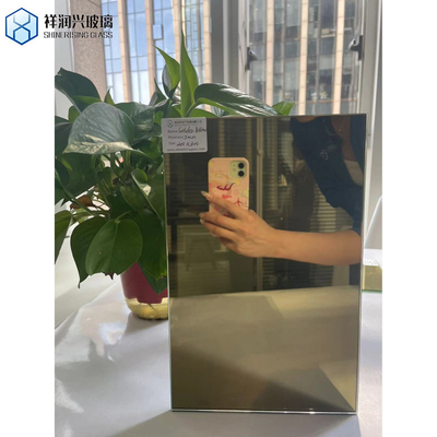 Piezas de espejo de plata de vidrio de doble recubrimiento de color cristalino transparente de aluminio espejo transparente de vidrio flotante vidrio personalizado