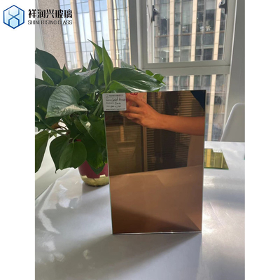 Piezas de espejo de plata de vidrio de doble recubrimiento de color cristalino transparente de aluminio espejo transparente de vidrio flotante vidrio personalizado