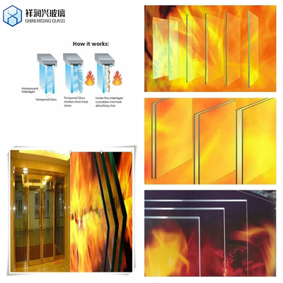 4mm puerta de la chimenea resistente al calor de la chimenea de vidrio cerámico según el requisito del cliente