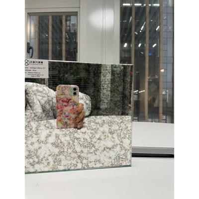 Estándar GB15763.2-2005 Espejo de vidrio decorativo con espejo antiguo acabado de plata