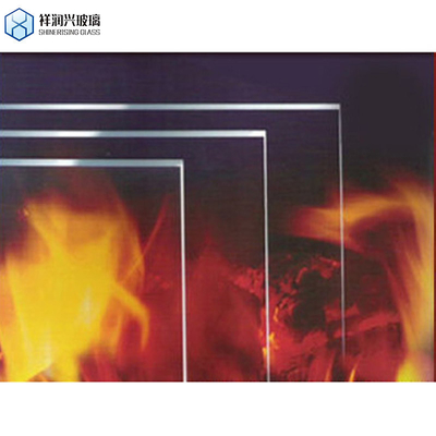Técnica laminada Cerámica transparente Hoja de vidrio de chimenea Resistente al calor Fuego de gas Vidrio de puerta de horno