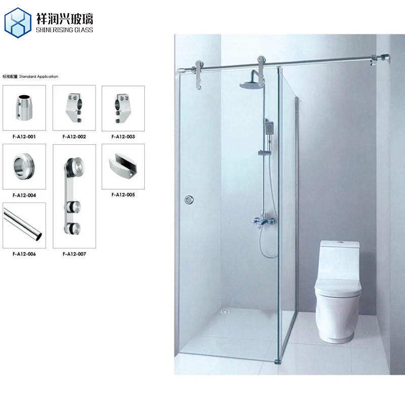 Mango de acero inoxidable puertas de ducha de deslizamiento de baño de circunvalación marco a un precio asequible