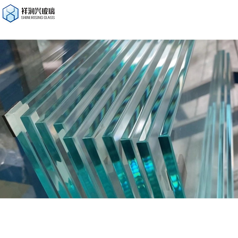 Puerta de vidrio templada de 12 mm transparente para oficinas