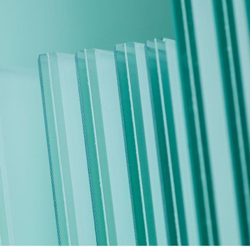 Tipo de capa vidrio laminado común para piscina cerca baño 12mm 8mm 10mm vidrio templado