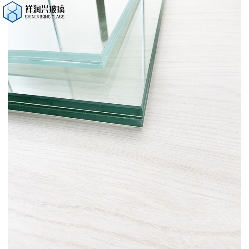 Flat Polido 6.38mm 8.38mm 8.76mm 10.38mm Vidrio laminado de seguridad de construcción claro / de colores