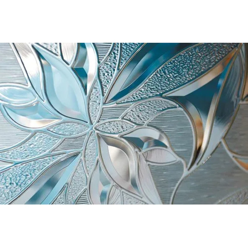 Vidrio de patrón para puertas, ventanas y divisores de habitaciones Vidrio decorativo pintado de color claro