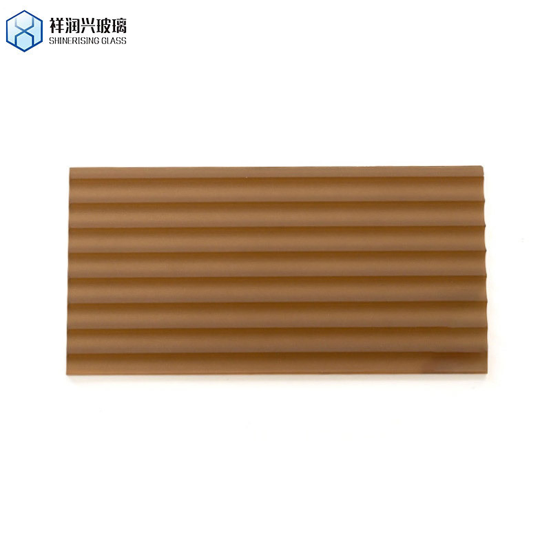 Vidrio de figuras en relieve de 3 mm-8 mm Hoja de vidrio de fluido para muebles y puertas de pared interiores