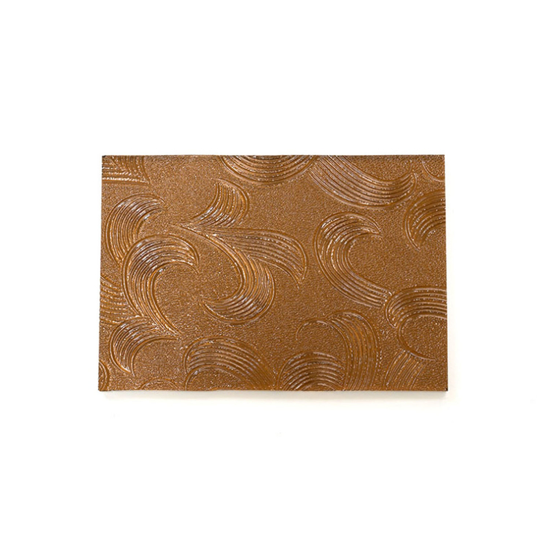 Vidrio de patrón flotante vidrio en relieve marrón para puertas y ventanas de armarios de moru pequeño
