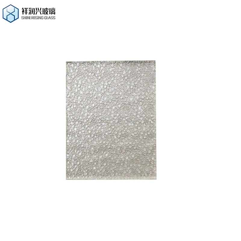 Trabajo de borde pulido plano de vidrio laminado de cerco de patrón de vidrio con nervaduras 6mm 8mm 10mm 12mm