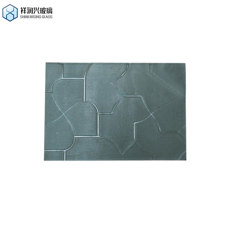 Vidrio con patrón de diamante/cristales/Nashiji para ventanas de puertas de edificios de color bronce claro