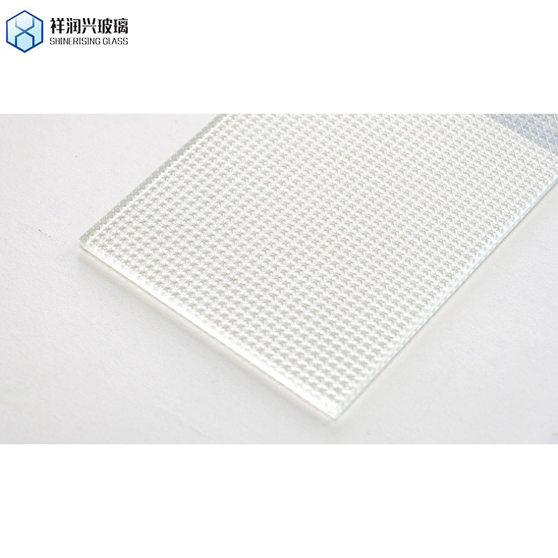 Pedido personalizado borde pulido plano 3mm-10mm de hierro bajo Ultra claro más vidrio de patrón