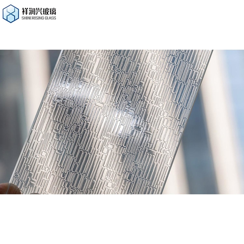 Vidrio plano decorativo opaco de privacidad flutelita-B para ventanas y edificios
