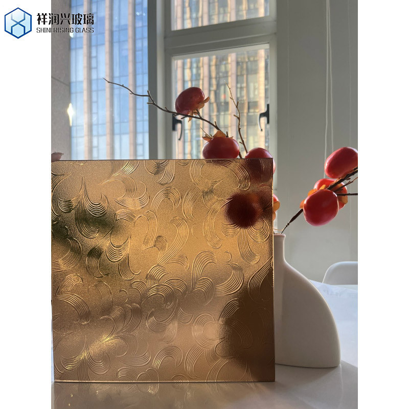 Vidrio laminado de bambú para vidrio único Vidrio cableado / decorativo / de baño en diseño de bambú