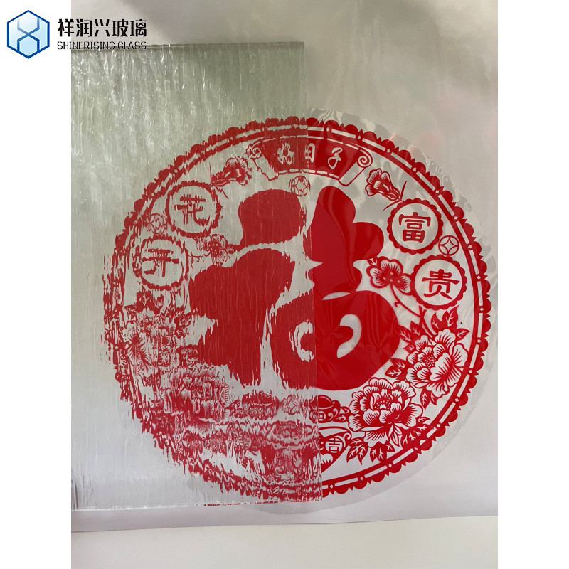Vidrio de patrón decorativo de arte laminado con figuras de diamante de 5 mm para Windows Cp-Tp