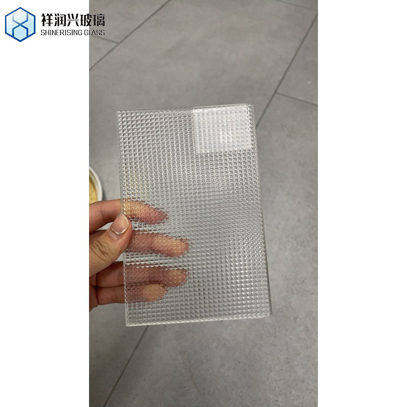 3mm 4mm 5mm 6mm 8mm 10mm 12mm de vidrio de patrón texturizado flauta de vidrio con nervaduras hoja para su