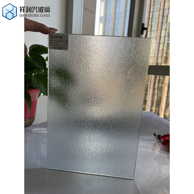 Panel de vidrio de onda de Moru con rizos blancos para decoración de arte aislada