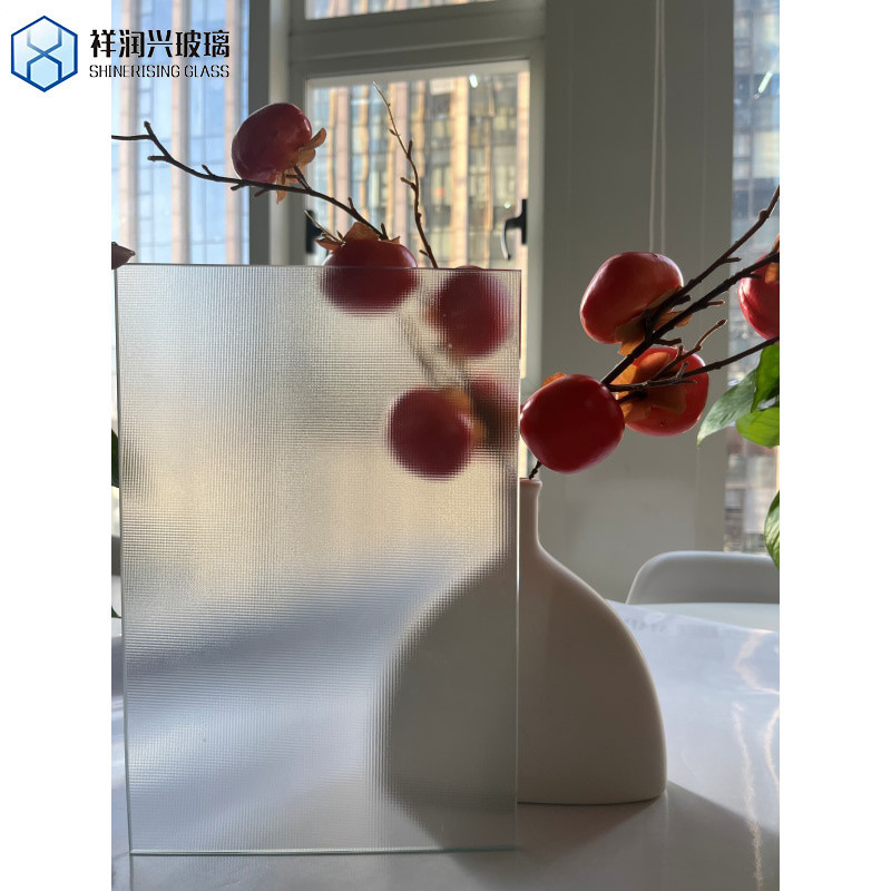 Figura de diseño de vidrio templado con patrón paneles de vidrio decorativo personalizados para puertas