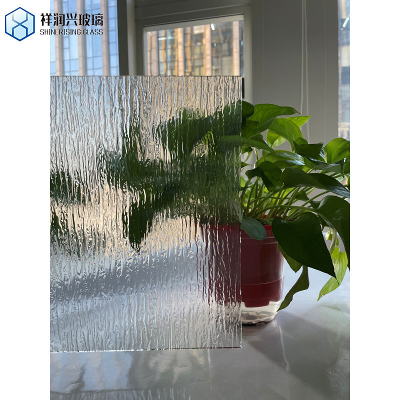 Producto principal Vidrio laminado de bajo contenido de hierro Vidrio laminado con textura piramidal de malla