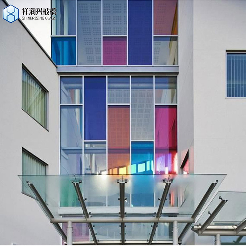 Estructura plana Vidrio iridiscente sólido Arco iris dicróico Fabricantes de paneles de vidrio de colores