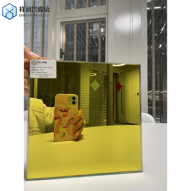 Principales productos Espejo de vidrio de colores con patrón Muebles para el hogar inteligente Espejo de baño LED