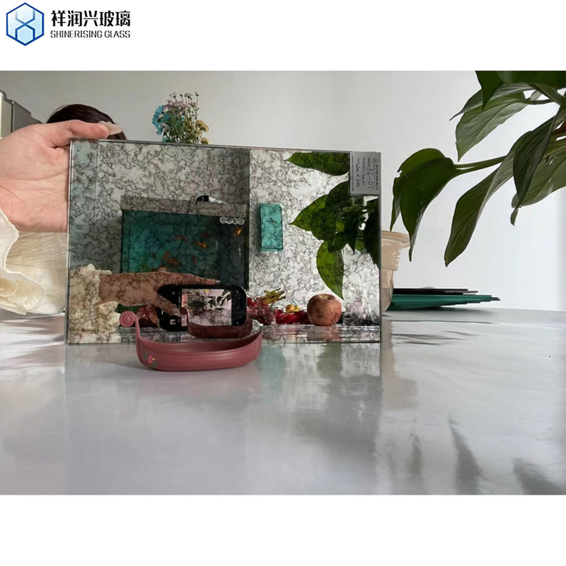 Espejo de pared LED rectangular de marco de vidrio comercial para decoración del hogar moderno artículos del hogar