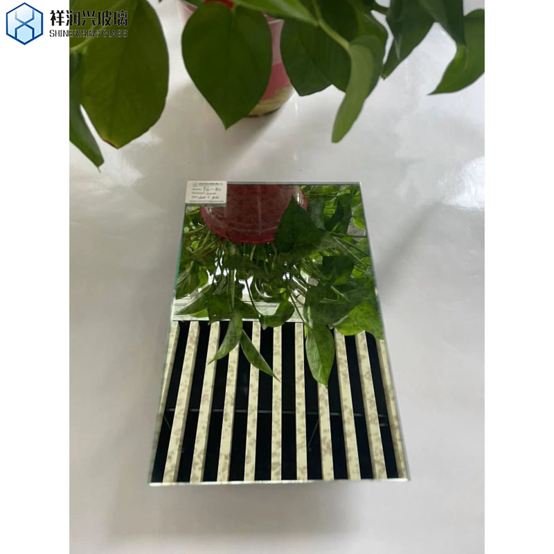 Petición personalizada de vidrio para espejo decorativo de pared con bordes planos y pulidos