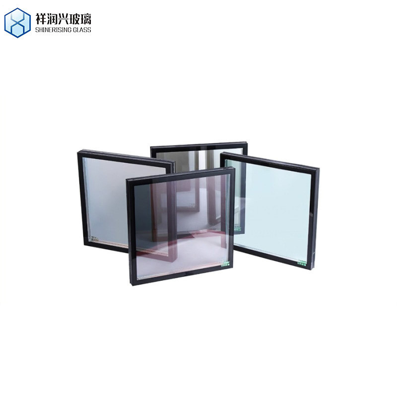 Vidrio de seguridad aislante de gas de argón de doble acristalamiento de Qingdao con recubrimiento de baja E para paredes cortinas de construcción