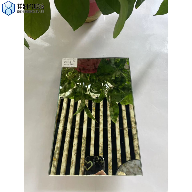 Técnica Hoja de vidrio laminada para espejos decorativos en plata de baño antiguo