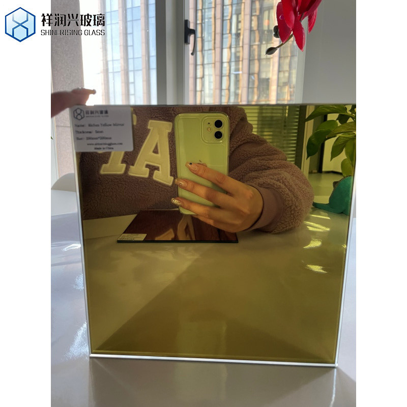 Espejo de pared de baño de 4 mm de cristal de espejo transparente para baños modernos