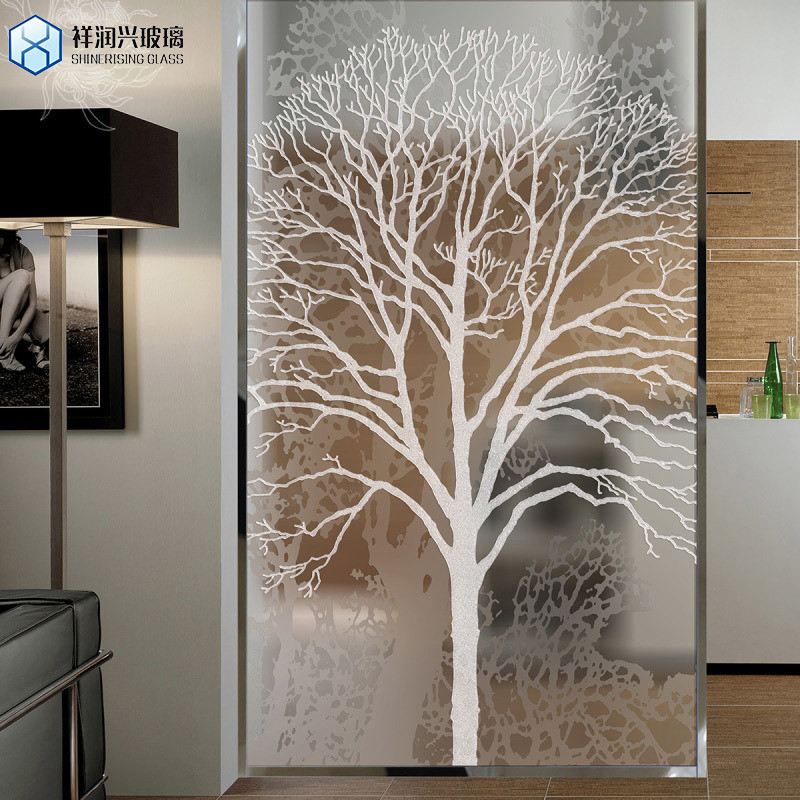 Puerta decorativa de cristal de pintura de vidrio opaco de colores con plomo paneles de vidrio tinto