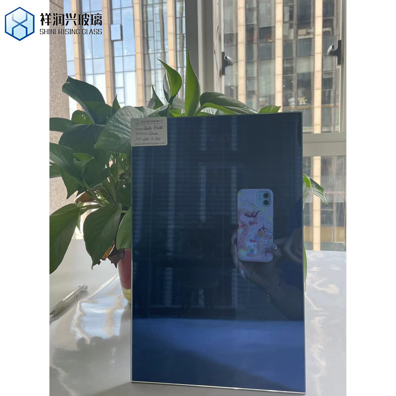 Espejo decorativo de color de borde recto y de biselado personalizado para edificios comerciales