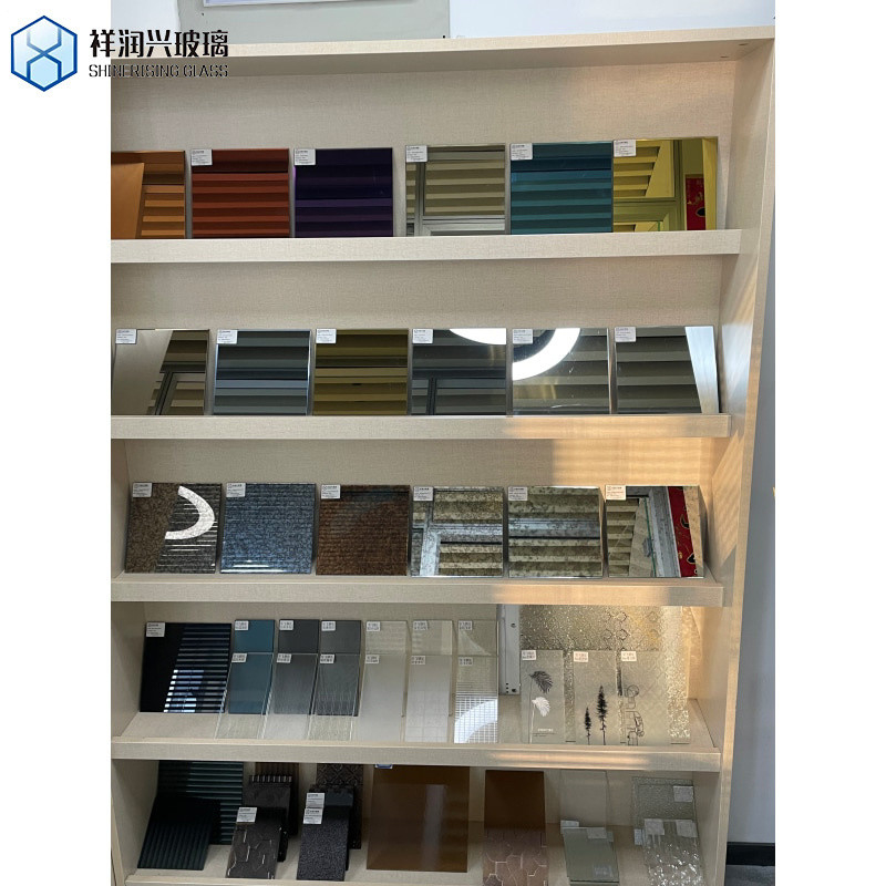1mm-3mm de vidrio de colores espejo de plata para Tcapas de pared de partición como el cliente principal