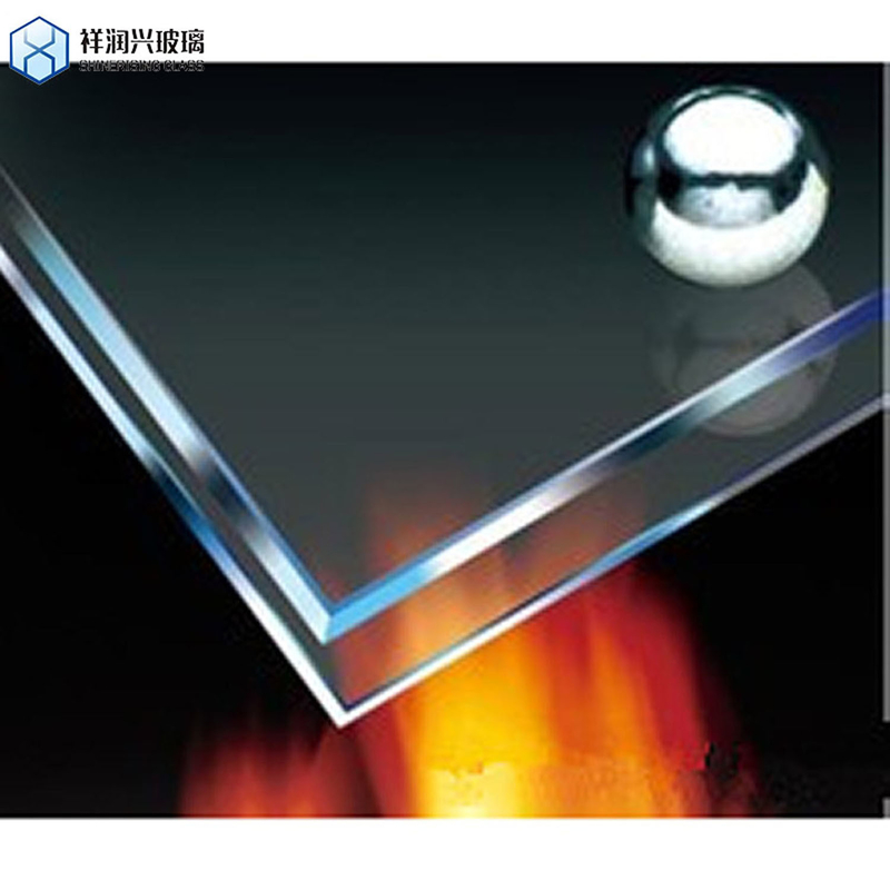 Hoja de vidrio resistente al fuego extra ultra clara para ventanas de construcción de 1 mm a 15 mm de espesor
