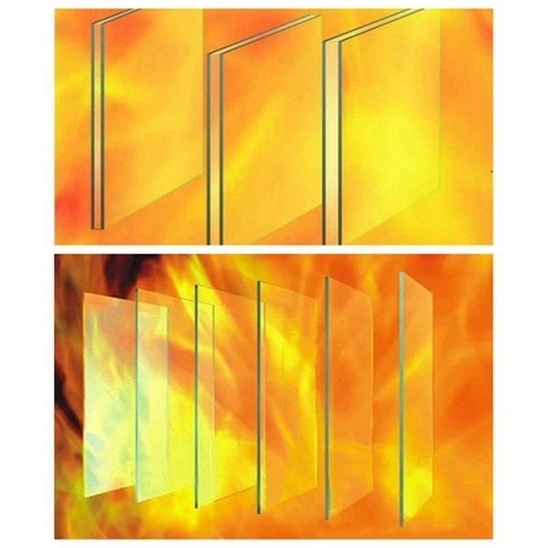 Vidrio flotante vidrio resistente al fuego vidrio de seguridad lámina de vidrio de 2 mm-12 mm para la construcción de edificios